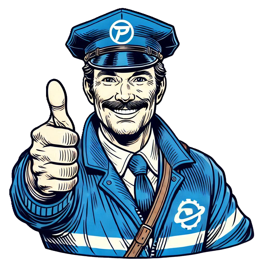 Message Commander Mascot giving thumbs up